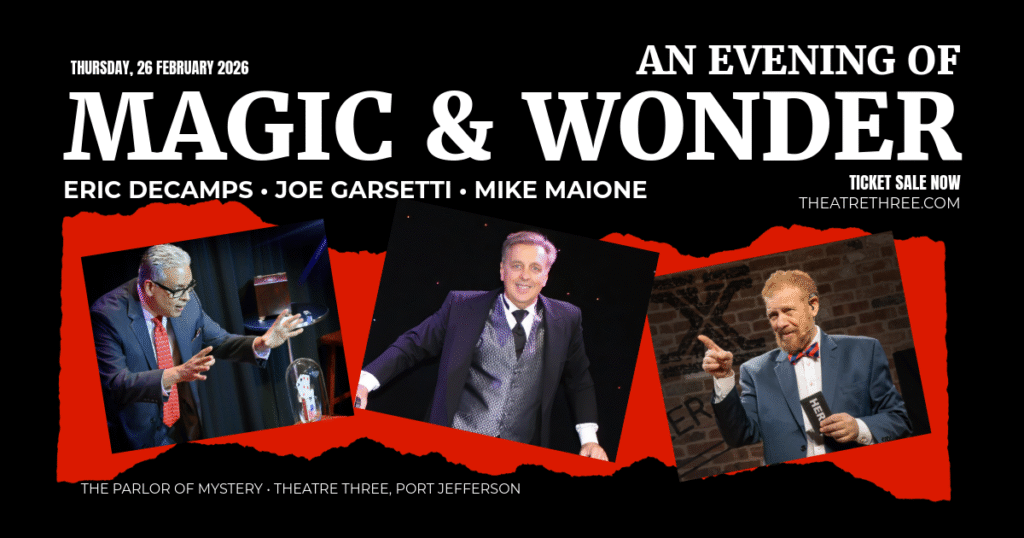 flyer for the February 26 Parlor of Mystery show